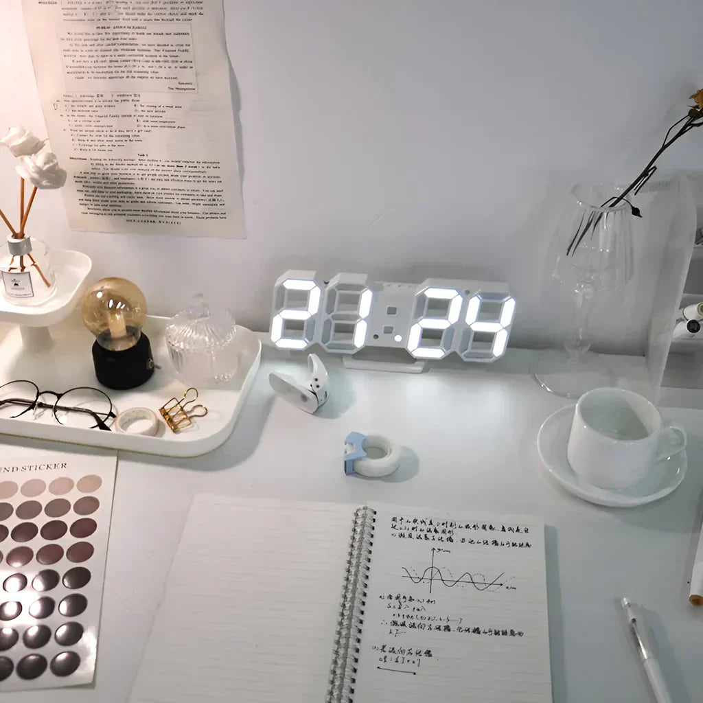Digital LED Wall & Desk Alarm Clock